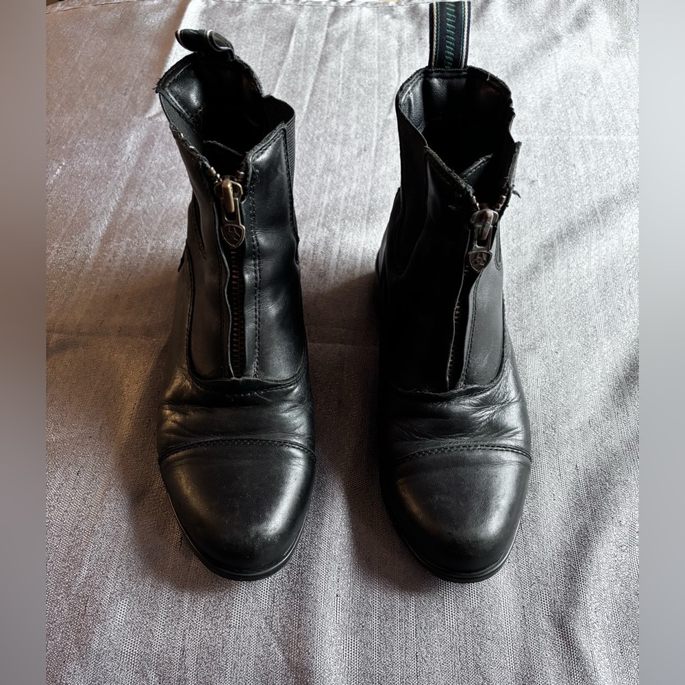 ARIAT Boots Womens 4 Heritage Breeze Zip Paddock Leather Riding Black